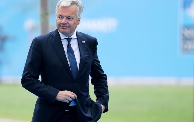 (FILES) In this file photo taken on July 12, 2018 Belgian Foreign Minister Didier Reynders arrives to attend the North Atlantic Treaty Organization (NATO) summit in Brussels on July 12, 2018. - Didier Reynders was on September 10, 2019 nominated as the next EU commissioner for 'Justice' under incoming EU president Ursula von der Leyen. (Photo by Tatyana ZENKOVICH / POOL / AFP)