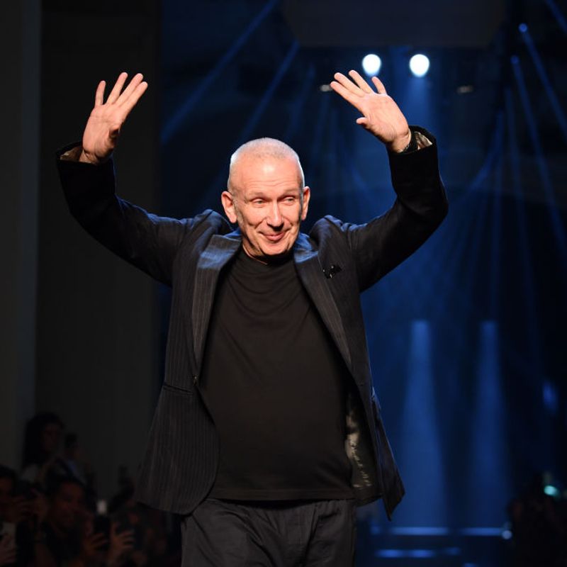 PARIS, FRANCE - JULY 03: Jean-Paul Gaultier walks the runway during the Jean Paul Gaultier Haute Couture Fall/Winter 2019 2020 show as part of Paris Fashion Week on July 03, 2019 in Paris, France. (Photo by Pascal Le Segretain/Getty Images)