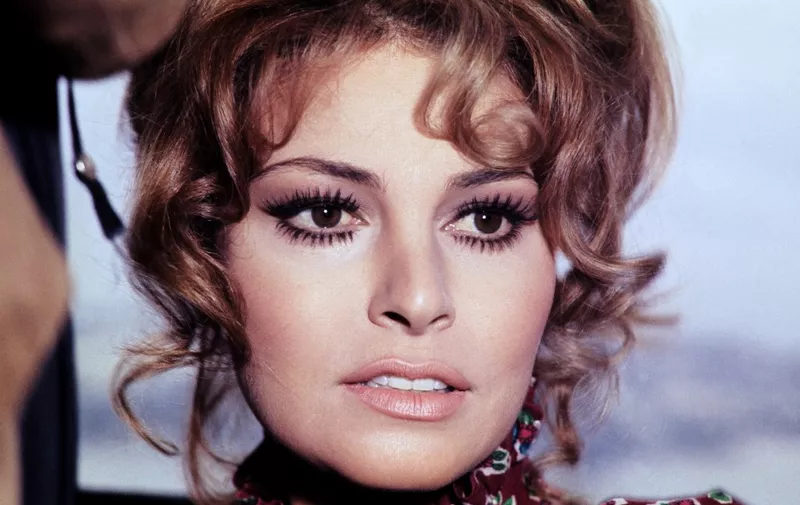 (FILES) In this file photo taken on January 14, 1970 in Paris shows US actress Raquel Welch. - Welch, the US actress who became an international sex symbol after appearing in a deerskin bikini in "One Million Years BC," died on February 15, 2023, her manager said. She was 82. (Photo by AFP)