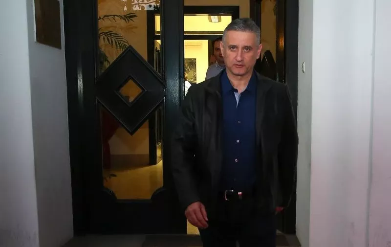 Tomislav Karamarko, predsjednik HDZ-a, izlazi iz sjedišta stranke na Trgu žrtava fašizma