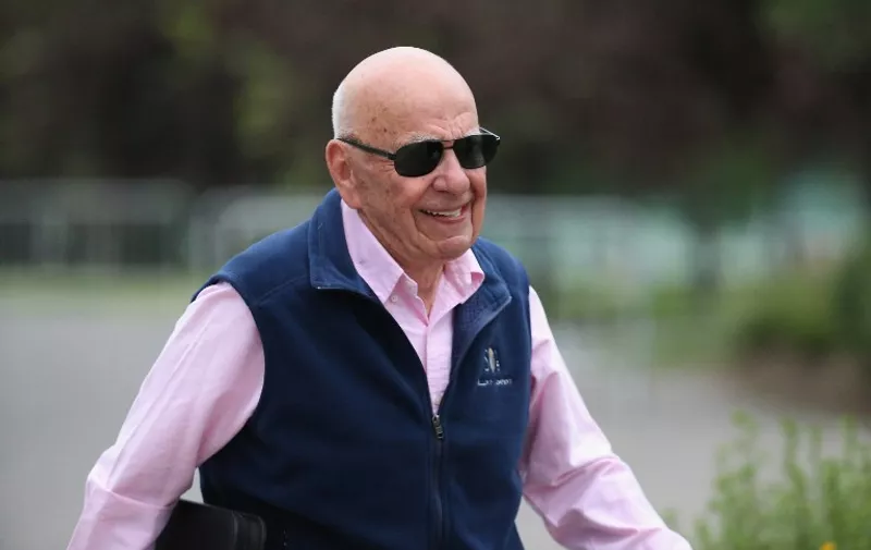 SUN VALLEY, ID - JULY 08: Rupert Murdoch, Executive -co-Chairman of 21st Century Fox, attends the Allen &amp; Company Sun Valley Conference on July 8, 2015 in Sun Valley, Idaho. Many of the worlds wealthiest and most powerful business people from media, finance, and technology attend the annual week-long conference which is in its 33nd year.   Scott Olson/Getty Images/AFP