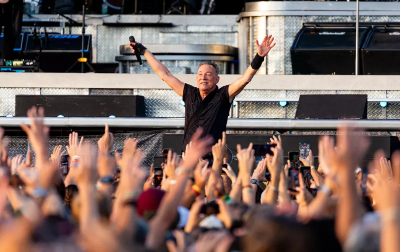 July 25, 2023, Monza, Italy: Bruce Springsteen performs live at Autodromo di Monza.
25 Jul 2023,Image: 791953080, License: Rights-managed, Restrictions: NO Argentina, Australia, Bolivia, Brazil, Chile, Colombia, Finland, France, Georgia, Hungary, Japan, Mexico, Netherlands, New Zealand, Poland, Romania, Russia, South Africa, Uruguay, Model Release: no, Pictured: July 25, 2023, Monza, Italy: Bruce Springsteen performs live at Autodromo di Monza