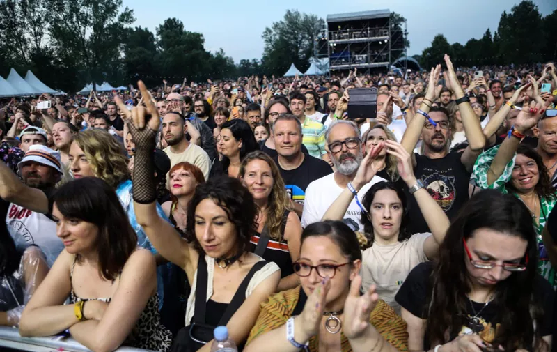 21.06.2022., Zagreb - Nastup grupe White Lies na InMusic festivalu. Photo: Zeljko Hladika/PIXSELL