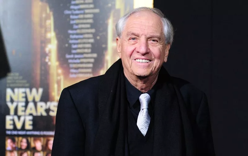Producer Garry Marshall poses on arrival for the film premiere of 'New Year's Eve' at Grauman's Chinese Theater in Hollywood on December 5, 2011. The movie opens in theaters on December 9. AFP PHOTO / Frederic J. BROWN / AFP PHOTO / FREDERIC J. BROWN