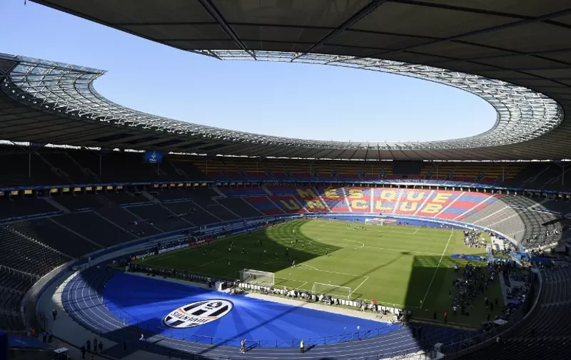 General view prior the UEFA Champions League Final football match between Juventus and FC Barcelona at the Olympic Stadium in Berlin on June 5, 2015  