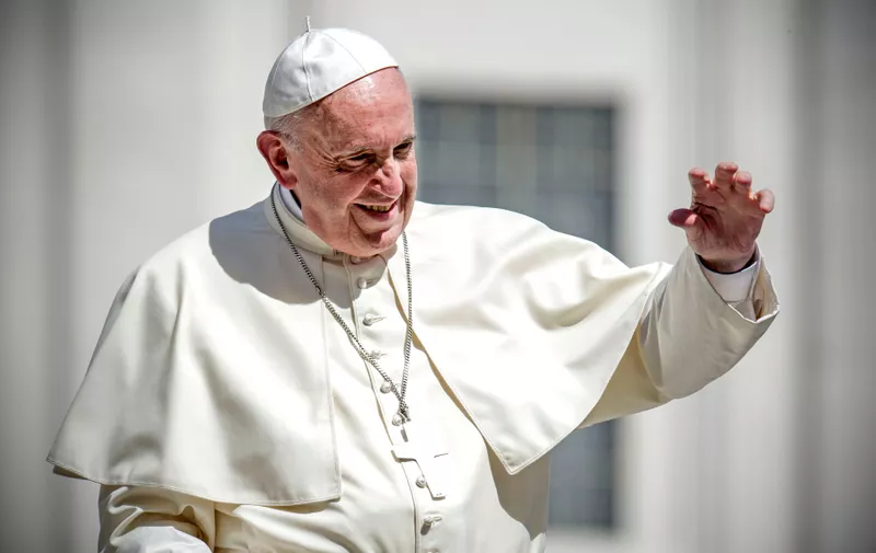 Pope Francis
Pope Francis general audience, Vatican City, Rome - 25 Apr 2018, Image: 369738185, License: Rights-managed, Restrictions: , Model Release: no, Credit line: Pierpaolo Scavuzzo/AGF / Shutterstock Editorial / Profimedia