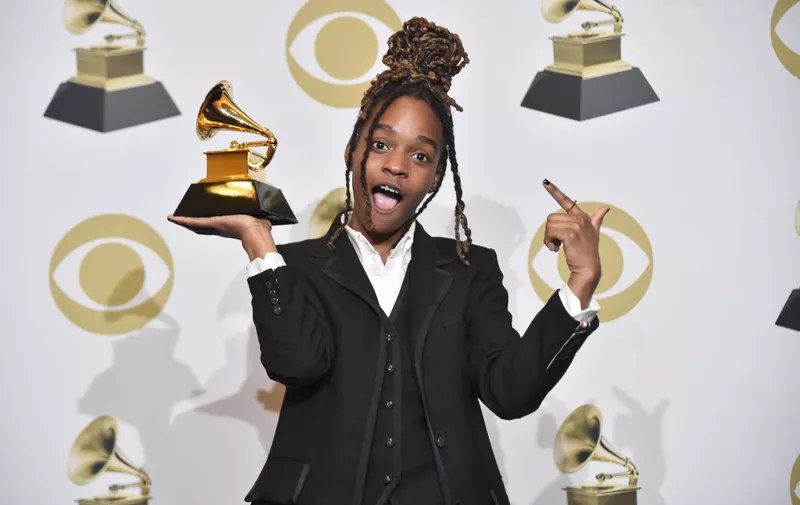 LOS ANGELES, CALIFORNIA - JANUARY 26: Koffee, winner of Best Reggae Album, poses in the press room during the 62nd Annual GRAMMY Awards at STAPLES Center on January 26, 2020 in Los Angeles, California.   Alberto E. Rodriguez/Getty Images for The Recording Academy/AFP