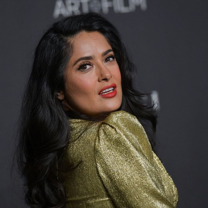 Actress Salma Hayek Pinault arrives for the 2018 LACMA Art+Film Gala at the Los Angeles County Museum of Art in Los Angeles, California on November 3, 2018. (Photo by Chris Delmas / AFP)