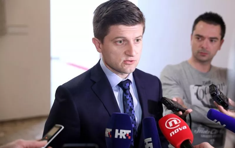 31.03.2017., Zagreb - Ministar Zdravko Maric dao je izjavu za medije nakon sjednice kluba zastupnika HDZ-a. Photo: 