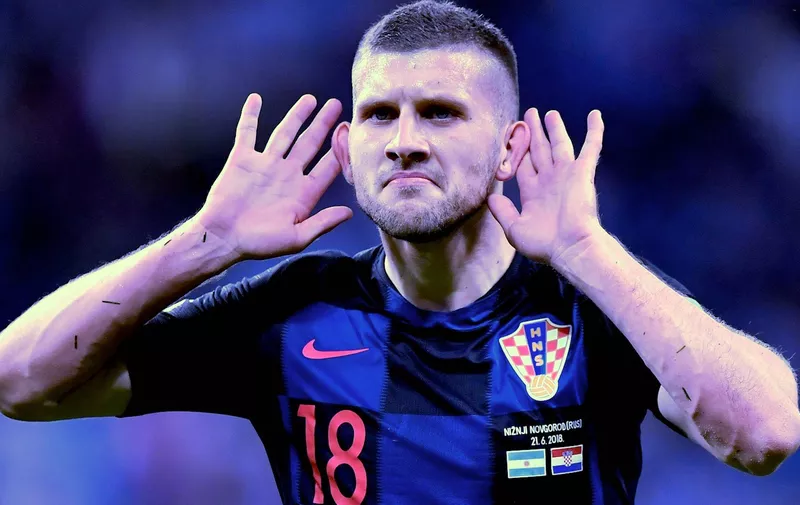 (180621) -- NIZHNY NOVGOROD, June 21, 2018 () -- Ante Rebic of Croatia celebrates his scoring during the 2018 FIFA World Cup Group D match between Argentina and Croatia in Nizhny Novgorod, Russia, June 21, 2018., Image: 375651559, License: Rights-managed, Restrictions: WORLD RIGHTS excluding China - Fee Payable Upon Reproduction - For queries contact Avalon.red - sales@avalon.red London: +44 (0) 20 7421 6000 Los Angeles: +1 (310) 822 0419 Berlin: +49 (0) 30 76 212 251 Madrid: +34 91 533 4289, Model Release: no, Credit line: Profimedia, Uppa sports
