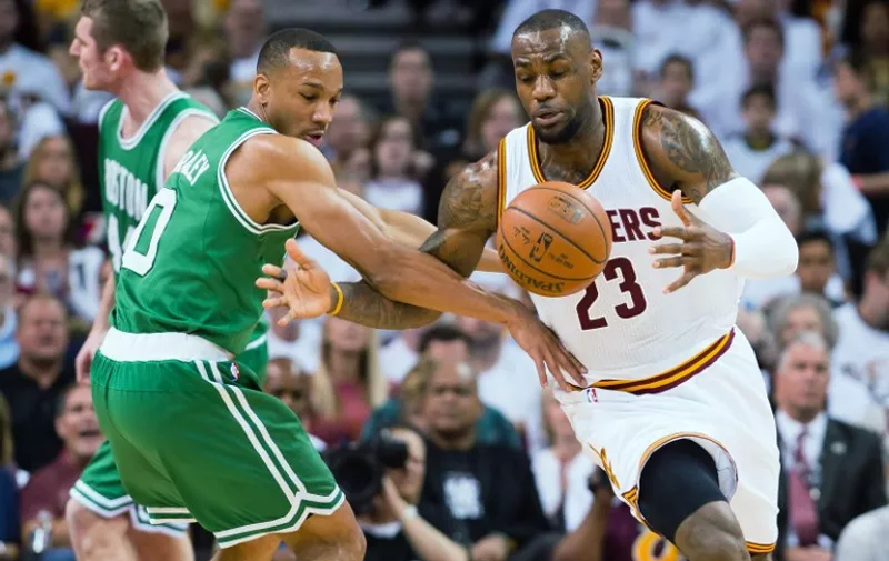 CLEVELAND, OH &#8211; APRIL 19: Avery Bradley #0 of the Boston Celtics fights for a loose ball with LeBron James #23 of the Cleveland Cavaliers in the first half during Game One in the Eastern Conference Quarterfinals of the 2015 NBA Playoffs 2015 at Quicken Loans Arena on April 19, 2015 in Cleveland, Ohio. NOTE [&hellip;]