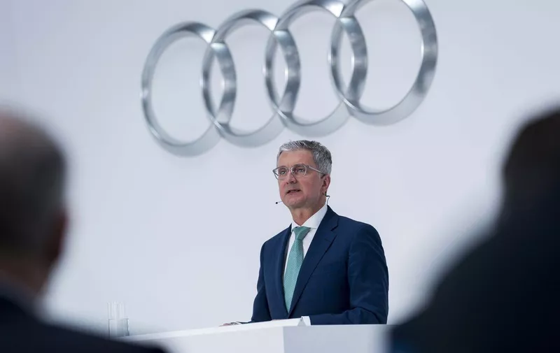Germany - June 18, 2018.Audi CEO Rupert Stadler detained in diesel emissions case.The German authorities have detained the chief executive of Volkswagen's Audi division, Rupert Stadler, as part of a probe into manipulation of emissions controls..File dated 15.03.2018 / Ingolstadt, Image: 375269133, License: Rights-managed, Restrictions: * France, Germany and Italy Rights Out *, Model Release: no, Credit line: Profimedia, Zuma Press - Archives