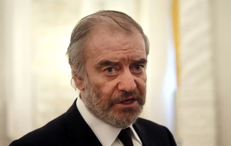 Russian conductor Valery Gergiev attends a meeting of the Presidential Council for Culture and Art at the Kremlin in Moscow on December 21, 2017. (Photo by Maxim SHIPENKOV / POOL / AFP)