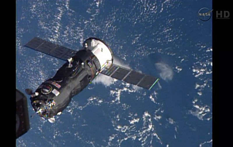 This October 29, 2014 image taken from NASA TV shows the Russian Progress 57 Cargo Ship arriving to dock with the International Space Station(ISS) from the Baikonur Cosmodrome, Kazakhstan. Russia on Wednesday offered to help the US with deliveries to the International Space Station (ISS) after an unmanned American supply rocket exploded on lift-off. "If a request is made for the urgent delivery of any American supplies to the ISS with the help of our vessels then we will fulfill the request," Russian space agency official Alexei Krasnov told state-run RIA Novosti news agency, adding that NASA had not yet asked for assistance.  AFP PHOTO / NASA TV                                   == RESTRICTED TO EDITORIAL USE / MANDATORY CREDIT: "AFP PHOTO / HANDOUT / NASA TV "/ NO MARKETING / NO ADVERTISING CAMPAIGNS / NO A LA CARTE SALES / DISTRIBUTED AS A SERVICE TO CLIENTS ==