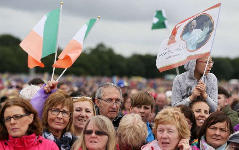 People attend Pope Francis' closing Mass at the World Meeting of Families in Dublin's Phoenix park, as part of his visit to Ireland., Image: 384059720, License: Rights-managed, Restrictions: , Model Release: no, Credit line: Profimedia, Press Association