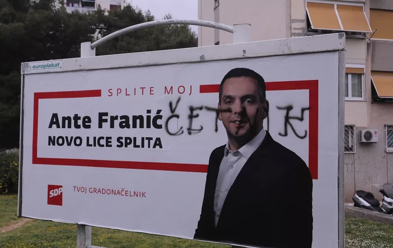 22.04.2021., Split- Posaarani predizborni plakati SDP-ova kandidata ua gradonacelnika Ante Franica. Photo: Ivo Cagalj/PIXSELL