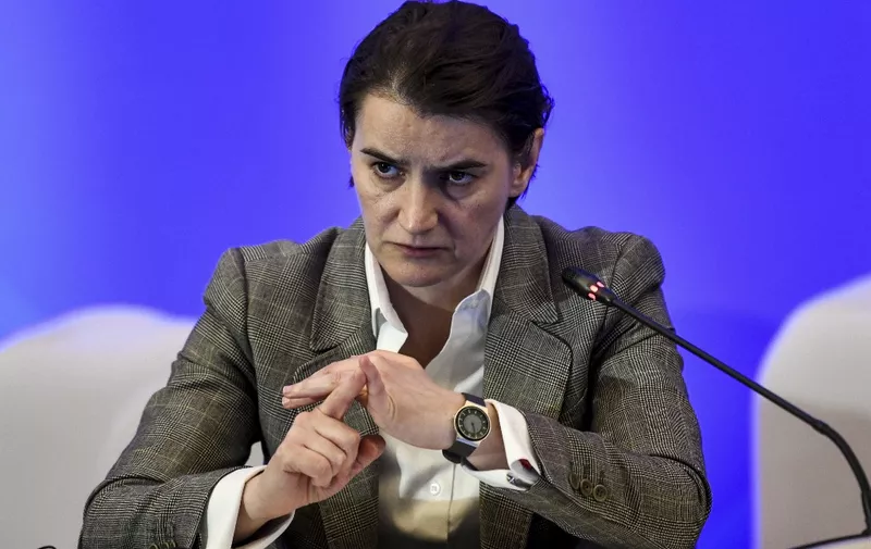Serbia's Prime Minister Ana Brnabic attends a summit to support regional integration in the Western Balkans region in Sofia on December 7, 2017. (Photo by Dimitar DILKOFF / AFP)