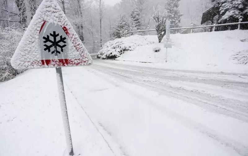 21.11.2015., Zagreb - Nakon dugog razdoblja izuzetno lijepog vremena Sljeme prekrio snje?ni pokrivac.
Photo: Borna Filic/PIXSELL
