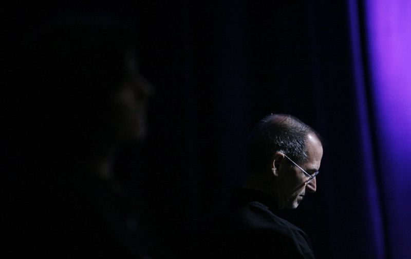 Steve Jobs, chief executive officer of Apple Inc., listens to several of the company's application partners speak after announcing the new iPhone 3G and 2.0 software update during the Worldwide Developers Conference in San Francisco, CA, Monday, June 9, 2008.  Jobs also announced Apple's  goal of distributing the iPhone in 70 countries around the world and its new retail price of $199. AFP PHOTO / Ryan Anson / AFP PHOTO / Ryan Anson