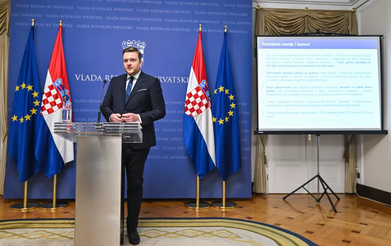 21.2.2024., Zagreb - Ministar Marko Primorac predstavio sredisnji registar stanovnistva sa suradnicima. Photo: Neva Zganec/PIXSELL
