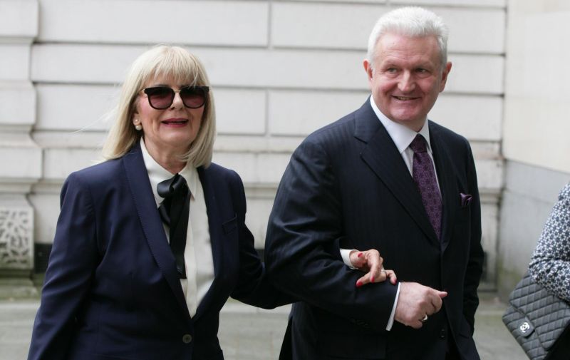 EXCLUSIVE Ivica Todoric and his wife Vesna Todoric are seen arriving at Westminster Magistrates Court in London today. A judge ruled today that the Agrokor founder is to be extradited back to Croatia. EXCLUSIVE Ivica Todoric and his wife Vesna Todoric are seen arriving at Westminster Magistrates Court in London today. A judge ruled today that the Agrokor founder is to be extradited back to Croatia. He has seven days to appeal.

23 April 2018.

Please byline: Vantagenews.com Vantagenews.com /PIXSELL/