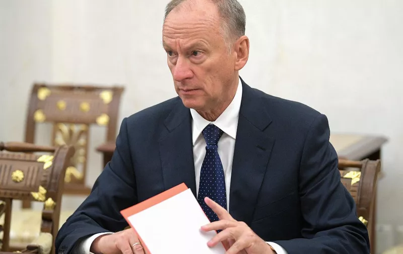 Secretary of Russia's Security Council Nikolai Patrushev attends a Security Council meeting in Moscow on October 26, 2019. (Photo by Alexei Druzhinin / Sputnik / AFP)