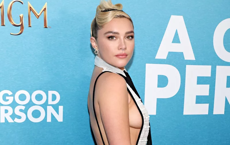 NEW YORK, NEW YORK - MARCH 20: Florence Pugh attends MGM's "A Good Person" New York Screening at Metrograph on March 20, 2023 in New York City.   