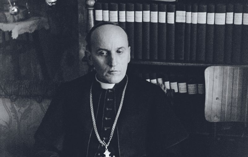 7-L6-Z52-06-02-18 (618255)
ORIGINAL:
Cardinal Alojzij Stepinac in his hometown of Krasic, Croatia.In a trial in 1946,the cardinal was sentenced to a prison term for high treason;he was exiled to Krasic in 1951, where he worked as deputy-parish priest. Krasic,Croatia,1951., Image: 147868023, License: Rights-managed, Restrictions: , Model Release: no, Credit line: Profimedia, AKG