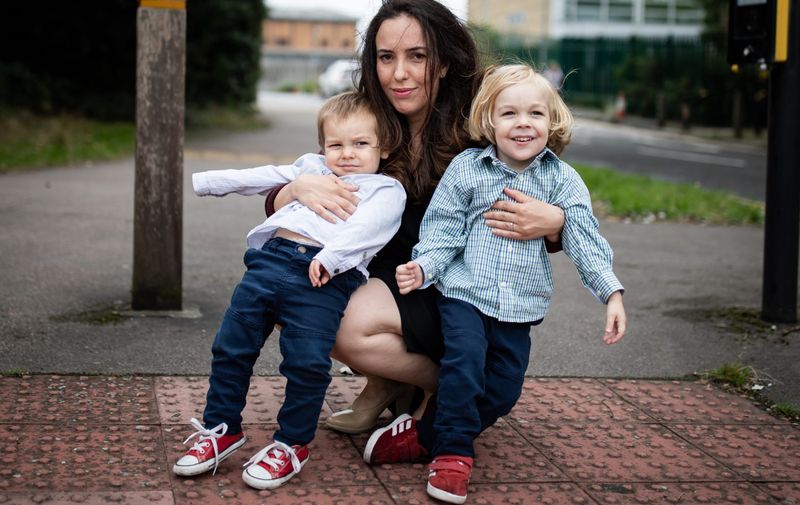 File photo dated 25/08/20 of Stella Moris (centre) and sons, Gabriel (right) and Max (left) outside Belmarsh Prison after visiting her partner and their father, Julian Assange. Julian Assange has won his fight to avoid extradition to the United States.,Image: 580777562, License: Rights-managed, Restrictions: FILE PHOTO, Model Release: no, Credit line: Profimedia