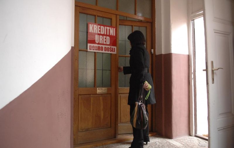 27.02.2009., Osijek - Trg Ante Starcevica jedna je od lokacija gdje se nalazi kreditni ured. 
Photo: Davor Javorovic/Vecernji list