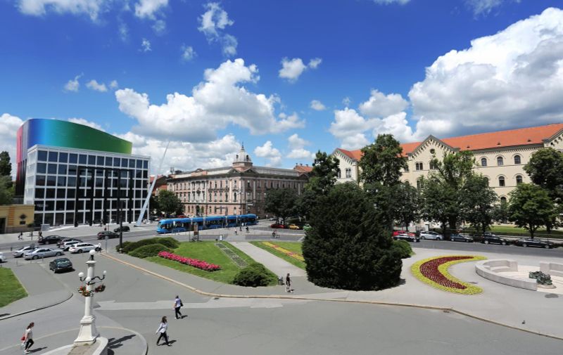 03.06.2016. Zagreb - Trg marsala Tita i Muzicka akademija snimljeni s balkona HNK. "nPhoto: Tomislav Miletic/PIXSELL