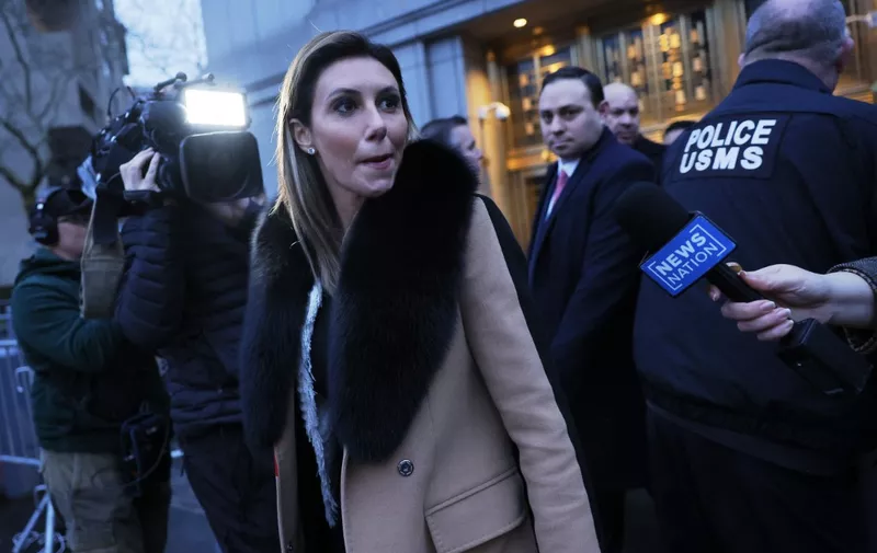 NEW YORK, NEW YORK - JANUARY 25: Alina Habba, attorney for former President Donald Trump leaves Manhattan Federal Court on January 25, 2024 in New York City. Days after winning the New Hampshire primary, Trump took the stand to testify in his civil defamation trial after the trial was adjourned for several days due to an illness by a juror. The trial is to determine how much money in damages he must pay Carroll after public comments made both while he was president and after the jurys verdict in May. Carroll was awarded $5 million in damages in May from the previous lawsuit.   Michael M. Santiago/Getty Images/AFP (Photo by Michael M. Santiago / GETTY IMAGES NORTH AMERICA / Getty Images via AFP)