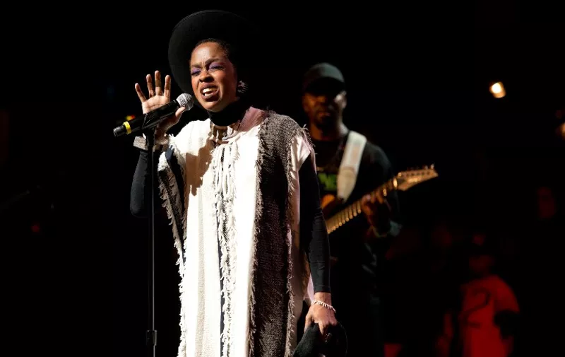 NEW YORK, NY - NOVEMBER 29: Singer Lauryn Hill performs during The Wailers 30th Anniversary Performance at The Apollo Theater on November 29, 2014 in New York City.   Noam Galai/Getty Images/AFP