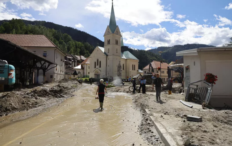Saniranje posljedica katastrofalnih poplava u Sloveniji.  Foto: Borut Zivulovic/PIXSELL/F.A. BOBO