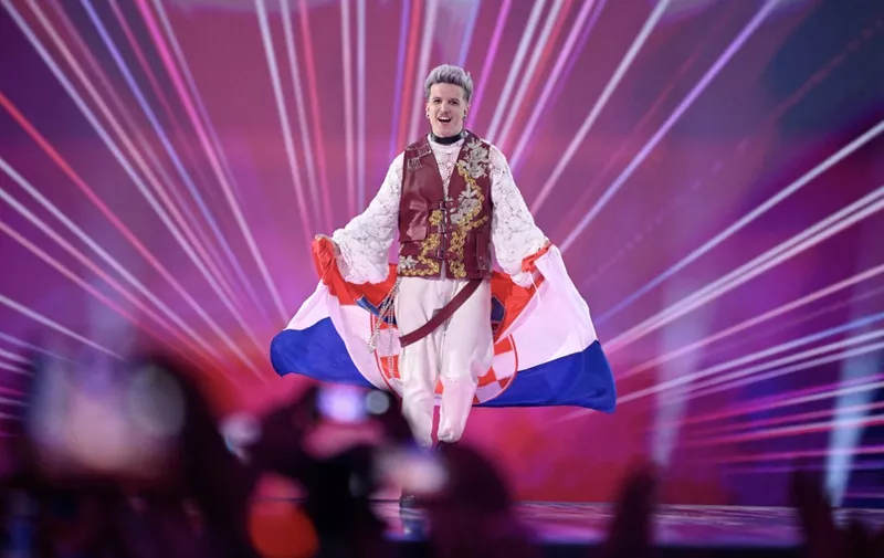 Baby Lasagna representing Croatia ahead of the final of the 68th edition of the Eurovision Song Contest (ESC) at the Malmö Arena, in Malmö, Sweden, Saturday, May 11, 2024.
Photo: Jessica Gow / TT / Code 10070 (Photo by JESSICA GOW / TT NEWS AGENCY / TT News Agency via AFP)