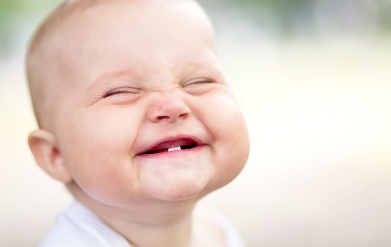 Portrait of beautiful smiling cute baby