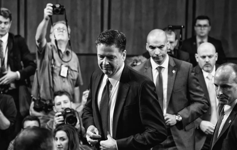 Former FBI director James Comey concludes his testimony before the Senate Intelligence Committee in Washington, DC on June 8, 2017., Image: 357282547, License: Rights-managed, Restrictions: , Model Release: no, Credit line: Profimedia, Redux