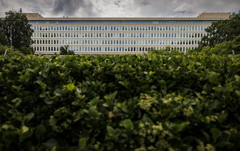 The Central Intelligence Agency (CIA) headquarters are pictured in Langley, Virginia, on July 8, 2022. US President Biden is visiting the CIA headquarters today to congratulate the Agency and staff on the 75th anniversary of its founding. (Photo by Samuel Corum / AFP)