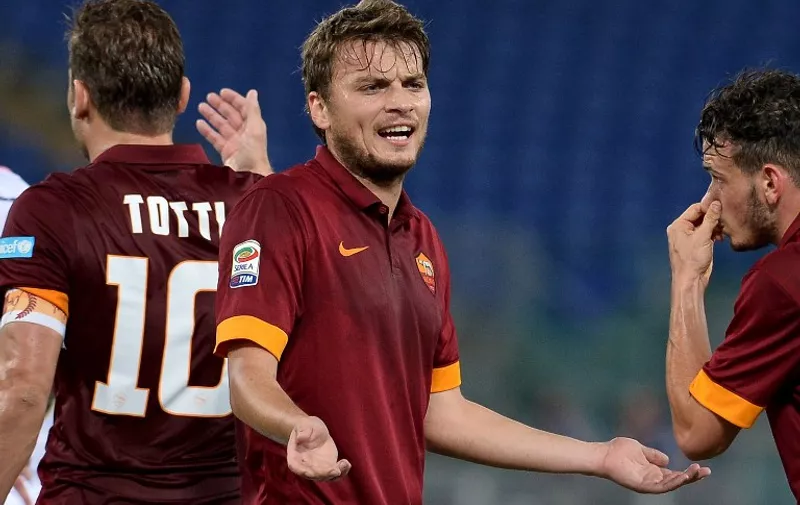 Roma's forward from Serbia Adem Ljajic during the Italian Serie A football match between AS Roma and Citta di Palermo at the Olympic stadium in Rome on May 31, 2015. AFP PHOTO / TIZIANA FABI