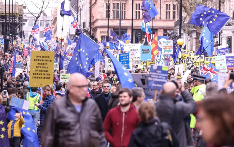 Celebrities and politicians joined the people on the 'People's Vote March' from Hyde Park Corner to Westminster.
23 Mar 2019, Image: 421653643, License: Rights-managed, Restrictions: World Rights, Model Release: no, Credit line: Profimedia, Mega Agency
