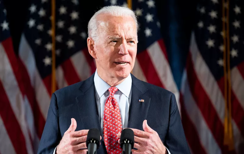 Former Vice President Joe Biden speaks about the Coronavirus and the response to it at the Hotel Du Pont
Joe Biden, US Presidential Election Campaiging, Wilmington, USA - 12 Mar 2020,Image: 505784569, License: Rights-managed, Restrictions: , Model Release: no