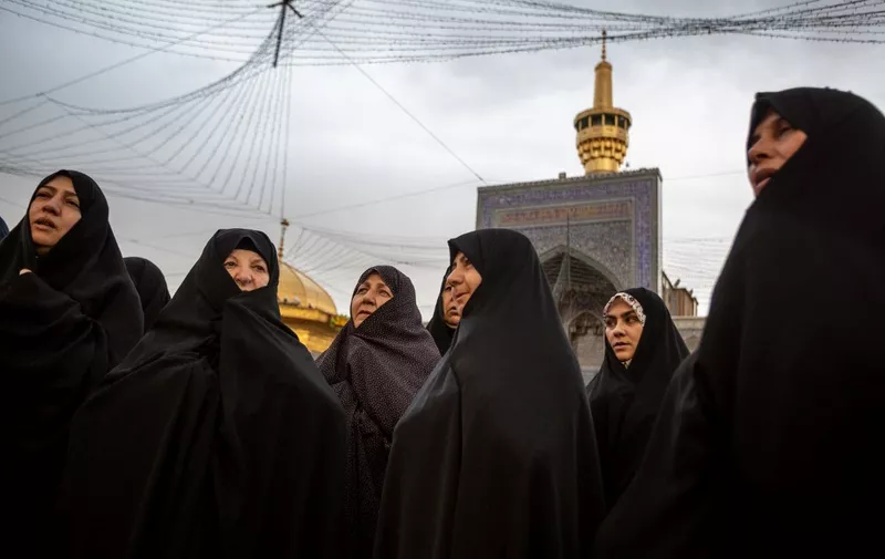 05/12/2018 Mashhad, Iran. Shahid(martyrs) mothers of Zanjan come to Imam Reza shrine. (Photo by Sadegh / Middle East Images / Middle East Images via AFP)