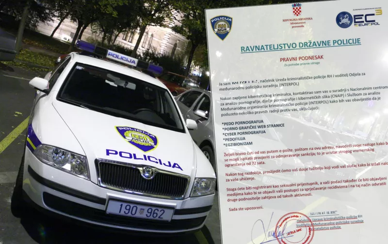 18.10.2008., Zagreb, Hrvatska, - Ilustracija policije. Policijski znak na sluzbenim vozilima.
Photo: Goran Jakus/24sata