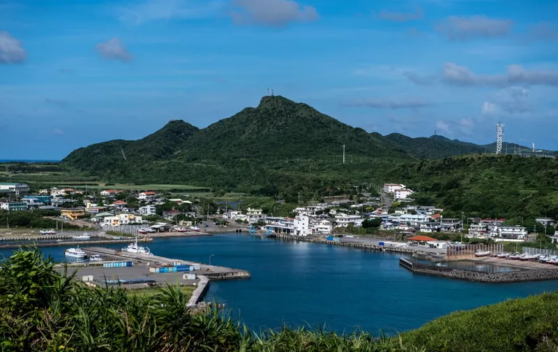 This picture taken on August 18, 2022 shows a general view of Yonaguni Island, Okinawa prefecture. Life may seem tranquil on Japan's remote Yonaguni island, where wild horses graze and tourists dive to spot hammerhead sharks, but China's recent huge military exercises have rattled residents. (Photo by Philip FONG / AFP) / TO GO WITH Japan-China-Taiwan-US-diplomacy-defence,FOCUS by Mathias CENA
