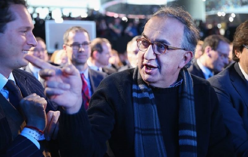 DETROIT, MI - JANUARY 11: Fiat Chrysler CEO Sergio Marchionne attends the unveiling of the 2017 Pacifica minivan at the North American International Auto Show on January 11, 2016 in Detroit, Michigan. The show is open to the public from January 16-24.   Scott Olson/Getty Images/AFP
