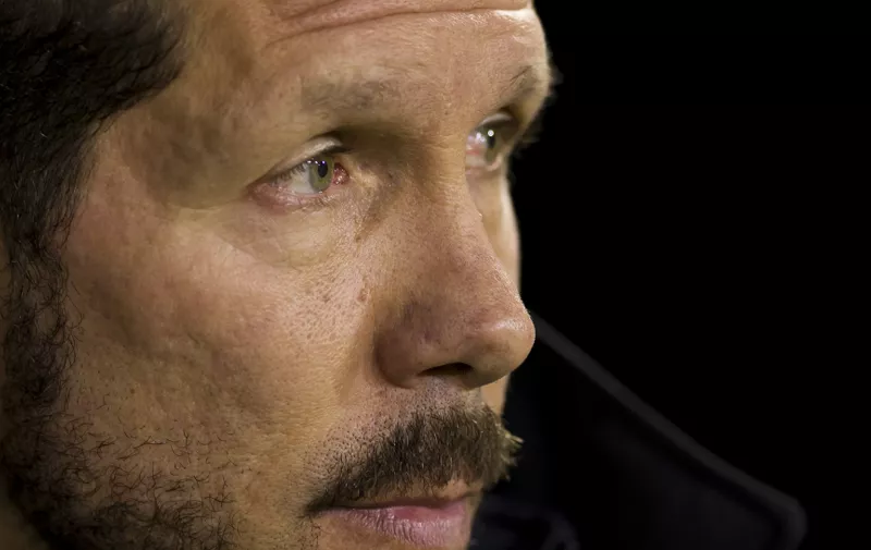 March 6, 2016 - Valencia, Spain - VALENCIA, SPAIN, MARCH 06, 2016:  Head coach  of Atletico de Madrid Diego Pablo Simeone   during the La Liga match between Valencia CF and Atletico de Madrid  at Mestalla stadium in Valencia, Spain., Image: 276441853, License: Rights-managed, Restrictions: * France Rights OUT *, Model Release: no, Credit line: Profimedia, Zuma Press - News