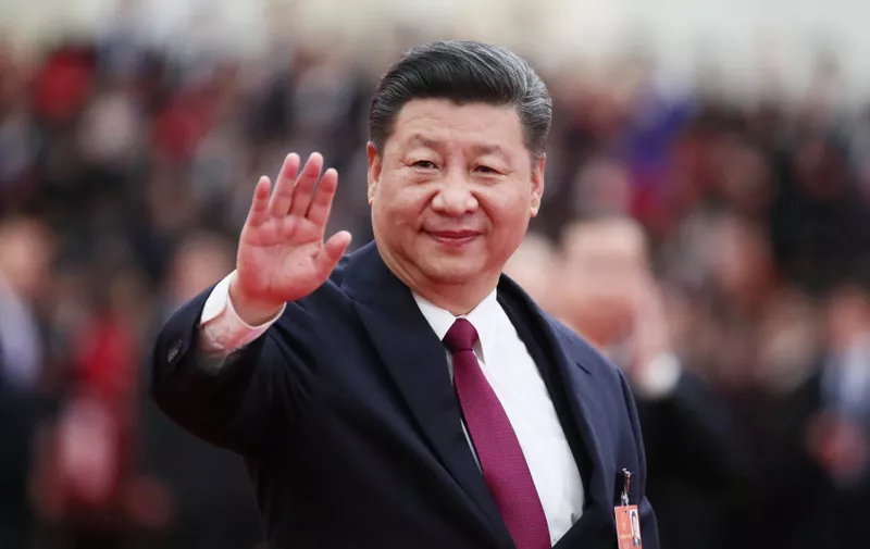 (190105) -- BEIJING, Jan. 5, 2019 () -- Chinese President Xi Jinping waves to deputies to the 13th National People's Congress (NPC) in Beijing, capital of China, March 20, 2018., Image: 366475574, License: Rights-managed, Restrictions: WORLD RIGHTS excluding China - Fee Payable Upon Reproduction - For queries contact Avalon.red - sales@avalon.red London: +44 (0) 20 7421 6000 Los Angeles: +1 (310) 822 0419 Berlin: +49 (0) 30 76 212 251 Madrid: +34 91 533 4289, Model Release: no, Credit line: Profimedia, UPPA News