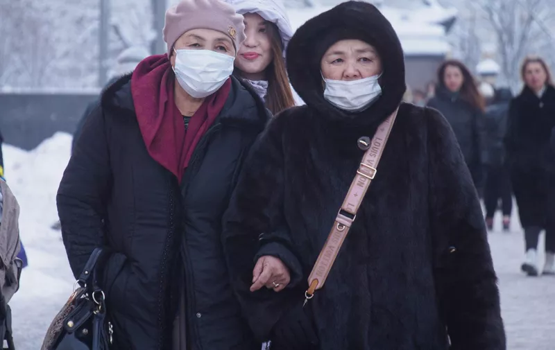 Women wearing face masks as a preventive measure against the spread of coronavirus walk on the street.
Daily life in Moscow, Russia - 14 Dec 2021,Image: 648352147, License: Rights-managed, Restrictions: , Model Release: no, Credit line: Profimedia