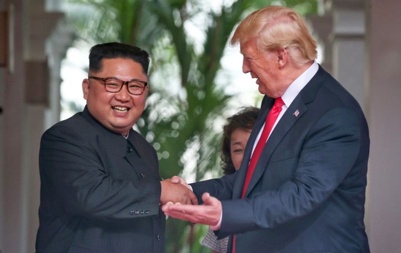 June 12, 2018 - Singapore: Top leader of the Democratic People's Republic of Korea (DPRK) Kim Jong Un, Image: 374641672, License: Rights-managed, Restrictions: No publication in Australia, Belgium, China, France, Poland and Russia, Model Release: no, Credit line: Profimedia, Polaris