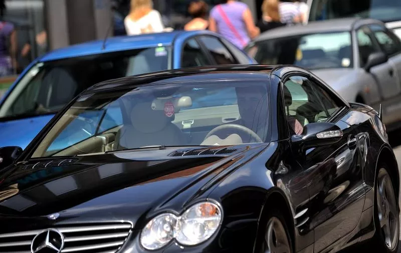 12.06.2014., Zagreb - Nadan Vidosevic u voznji svojim Mercedesom Preradovicevom ulicom.  
Photo: Daniel Kasap/PIXSELL